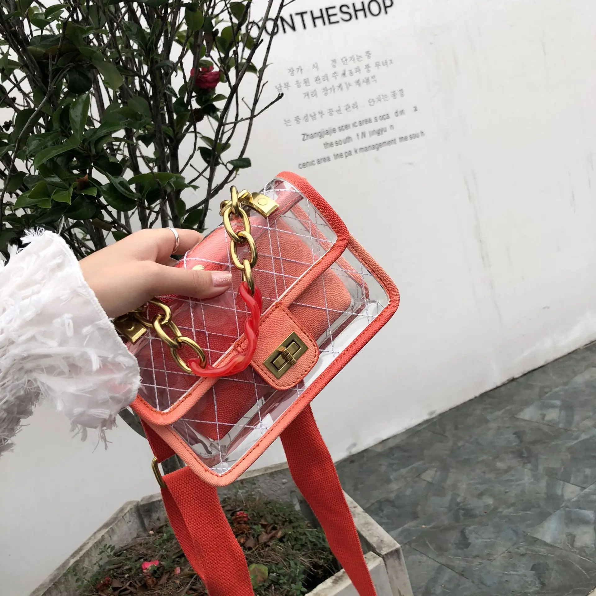 Новинка лета 2020 миниатюрная жидкая пляжная гелевая сумка через плечо женская