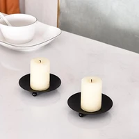 2 colors 2pcs convenient retro style beautiful candle stand reusable candle stand exquisite for home
