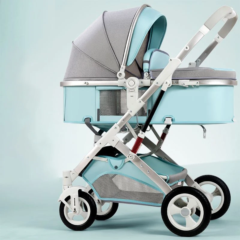 

7.5Kg Reversible Luxury Baby Stroller 2 in 1 Portable High Landscape Stroller Hot Mom Pink Stroller Travel Pram Infant Pushchair