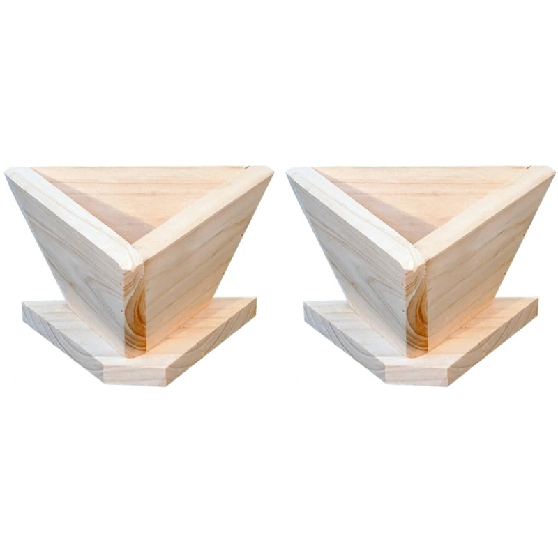 

2X Wooden Triangular Rice Ball Sushi Dumpling Mould DIY Tools Rice-Pudding Baking Molds Kitchen Accessories Baking Tools