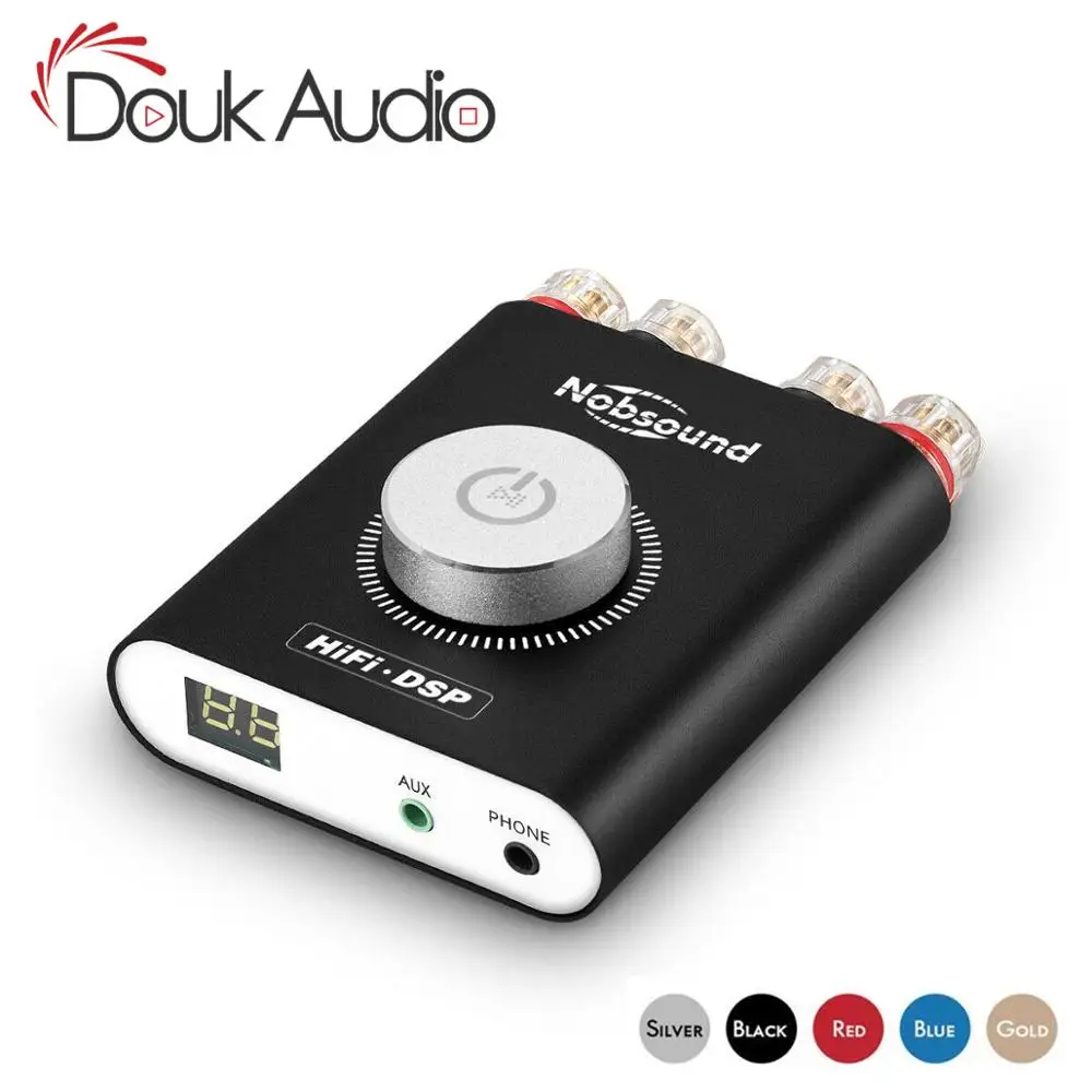 Douk аудио HiFi NS-20G Hifi DSP стерео усилитель для наушников Мини Bluetooth 4,2 TPA3116 цифровой усилитель мощности 200 Вт без адаптера