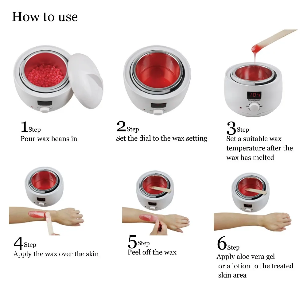 Нагреватель воска аппарат для удаления волос эпилятор рук ног тела воск плавится