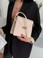 2022 luxury brand female square bag fashion new high quality pu leather womens designer handbag lock shoulder messenger bag