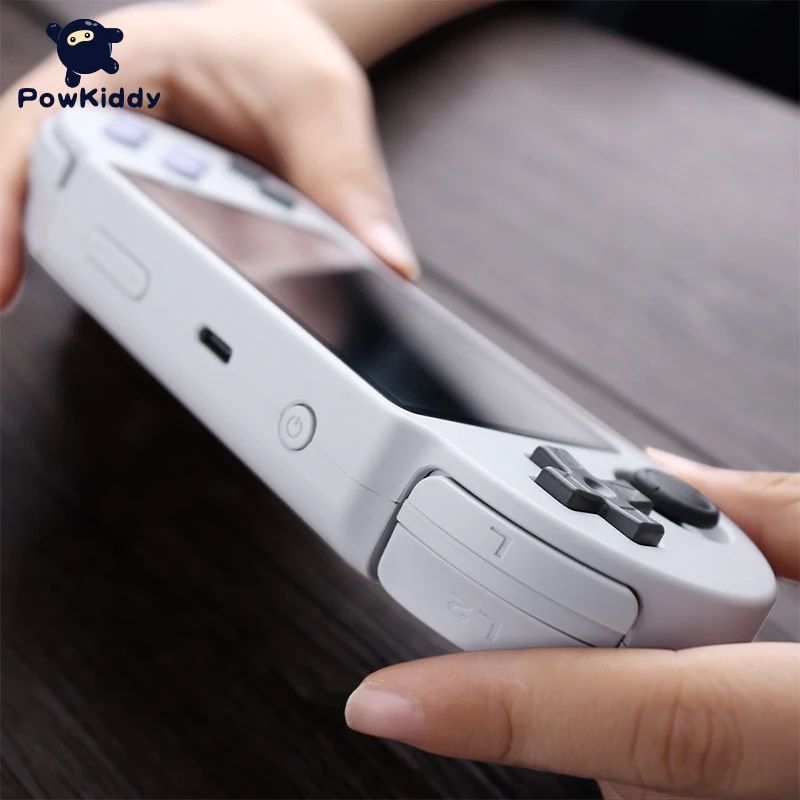 

POWKIDDY Pocketgo S30 Retro Game Console A33 Chip 3.5-Inch IPS Screen 64GB Pre-Installed 8500 Games 3D Game PS1 DC MAME