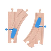 2pcsset blue y switch junction switching track wooden train track accessories educational railway toys bloques de construccion
