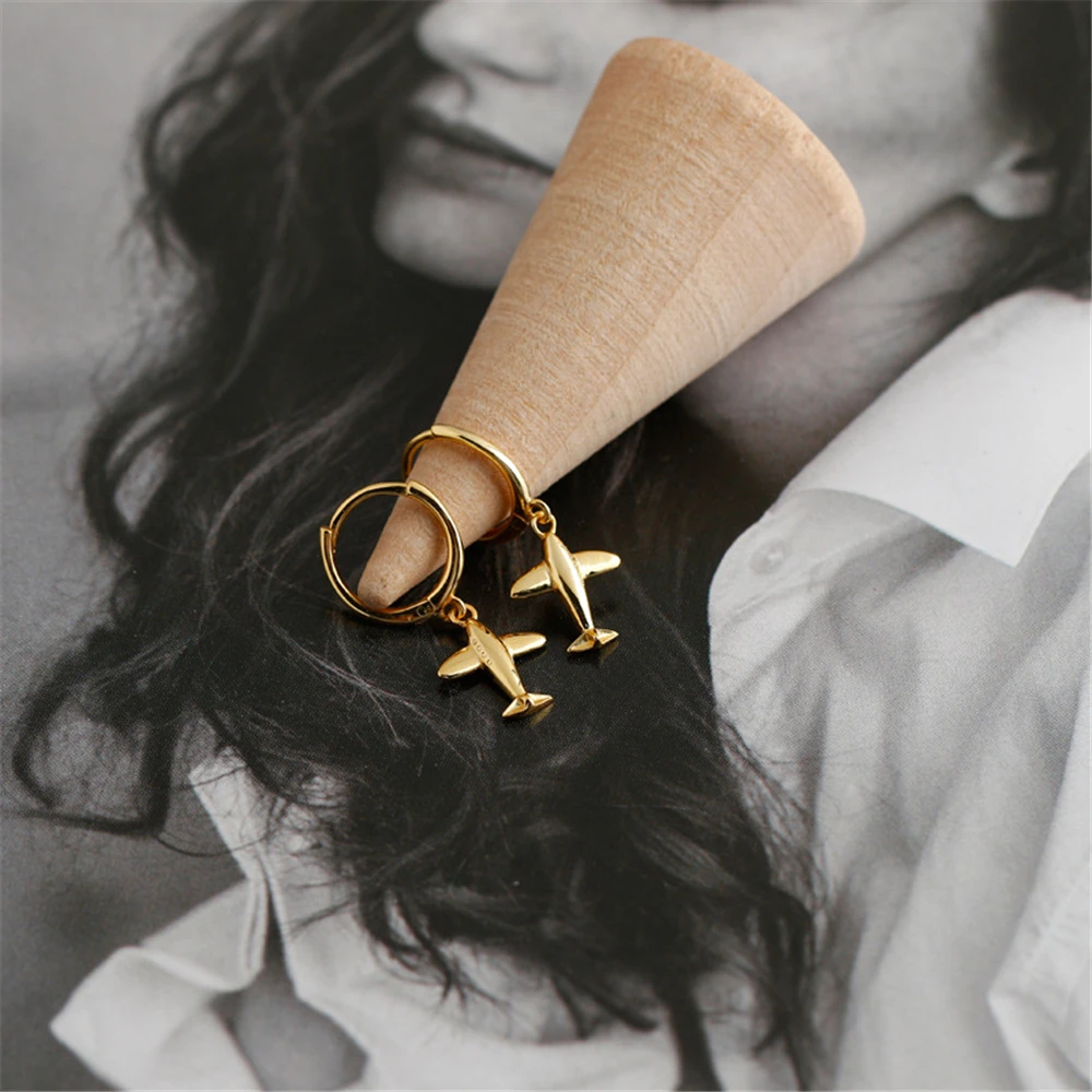 ANDYWEN 925 Sterling Silver Slim Aircraft Drop Earring 2020 Party Wedding Luxury Jewelry For Women Piercing Pendiente | Украшения и