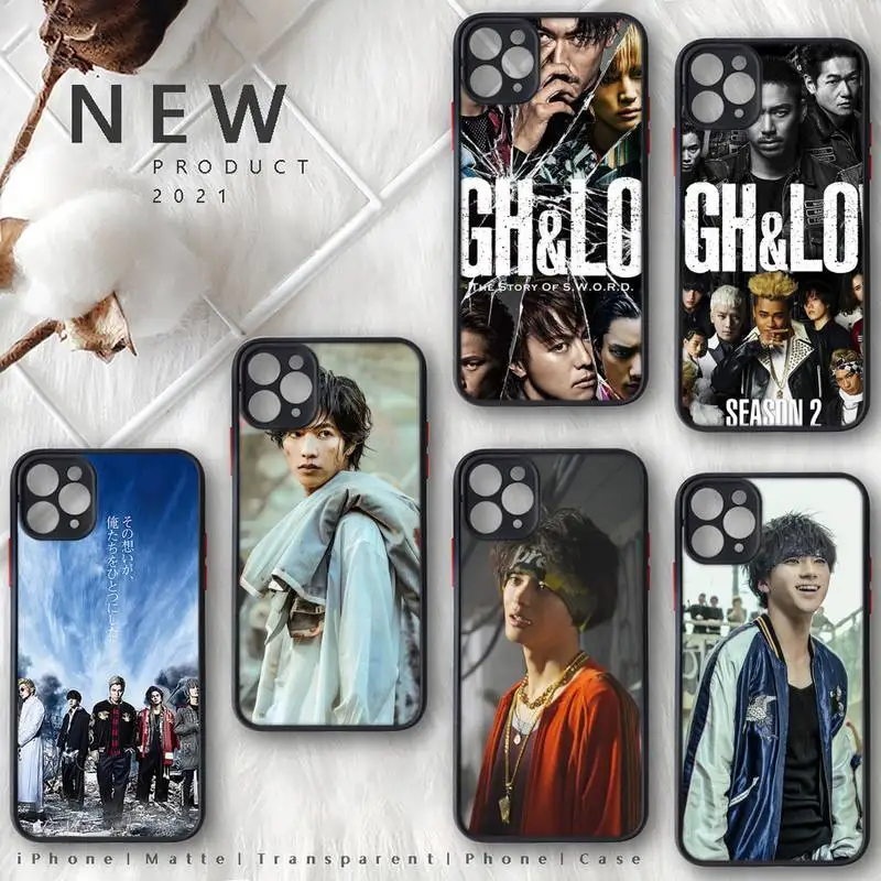 

HiGH & LOW japan tv show Phone Case matte transparent For iphone 7 8 11 12 13 plus mini x xs xr pro max cover