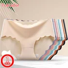 Новые сексуальные шелковые спортивные трусики для женщин, бесшовные однотонные трусики с низкой талией, женские модные трусики, мягкое удобное дамское белье