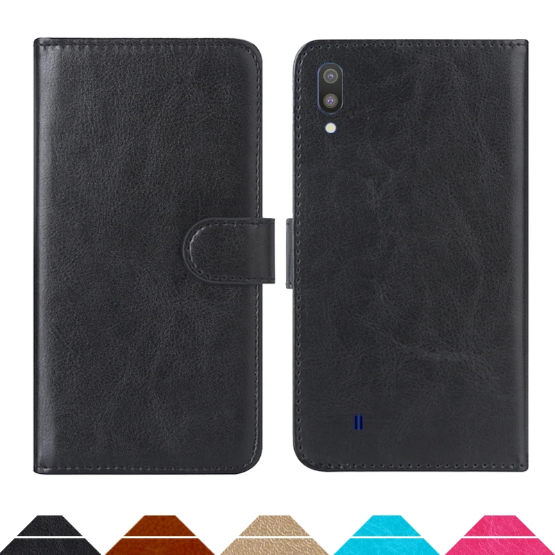 

Luxury Wallet Case For Samsung Galaxy M10 PU Leather Retro Flip Cover Magnetic Fashion Cases Strap
