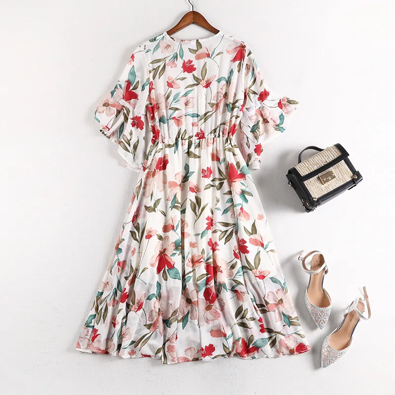 2019 Новое поступление платье Плюс Размер летнее милое Повседневное легкий