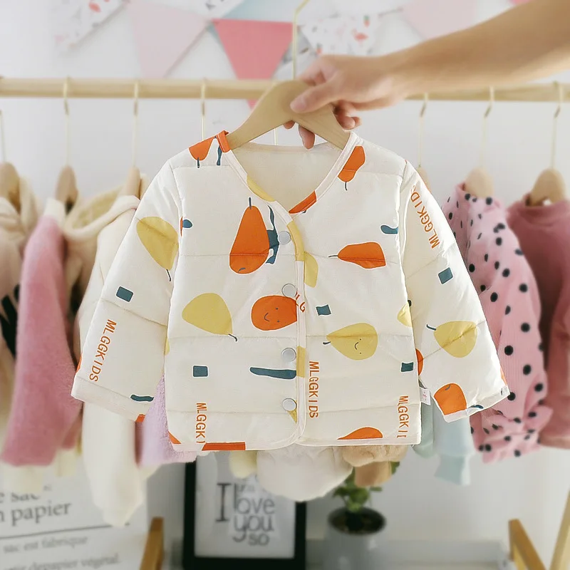 Сезон осень-зима Новинка Детские пальто плотная стеганная на каждый день с