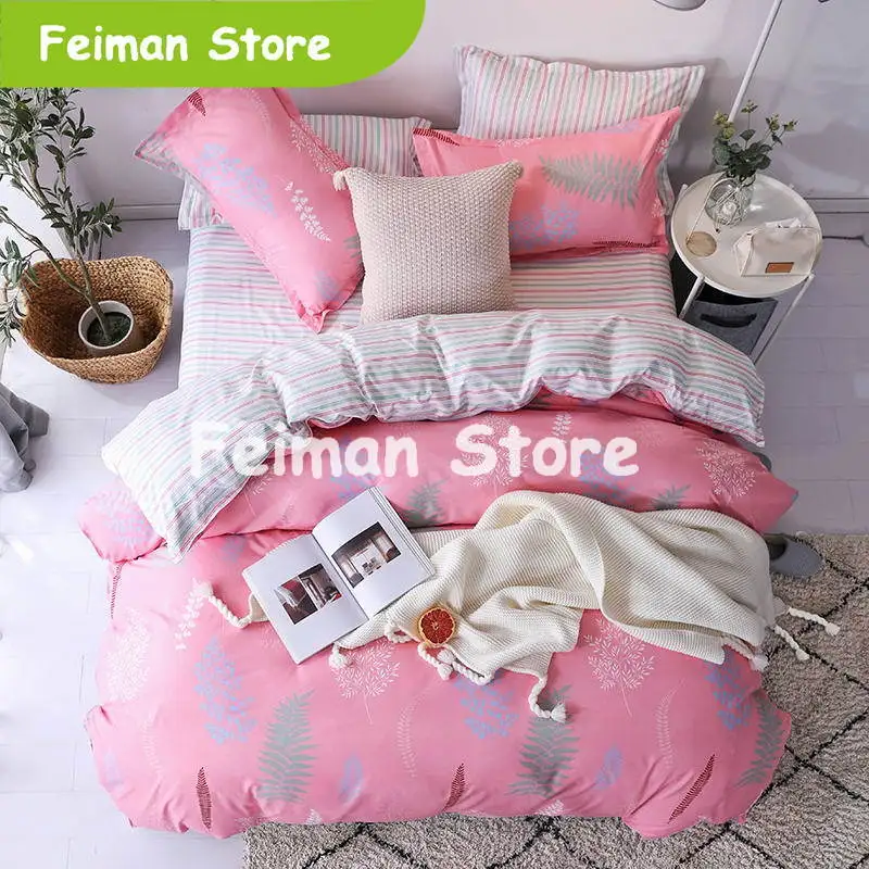 Теплый фиолетовый комплект постельного белья AB дизайн простыня наволочка и