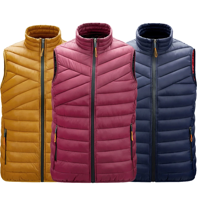 

Men’s Plus Size Winter Jacket Vest Jacket Waistcoat Jacket Cotton Vest Sleeveless Hooded Warm Coat Outdoor Hiking