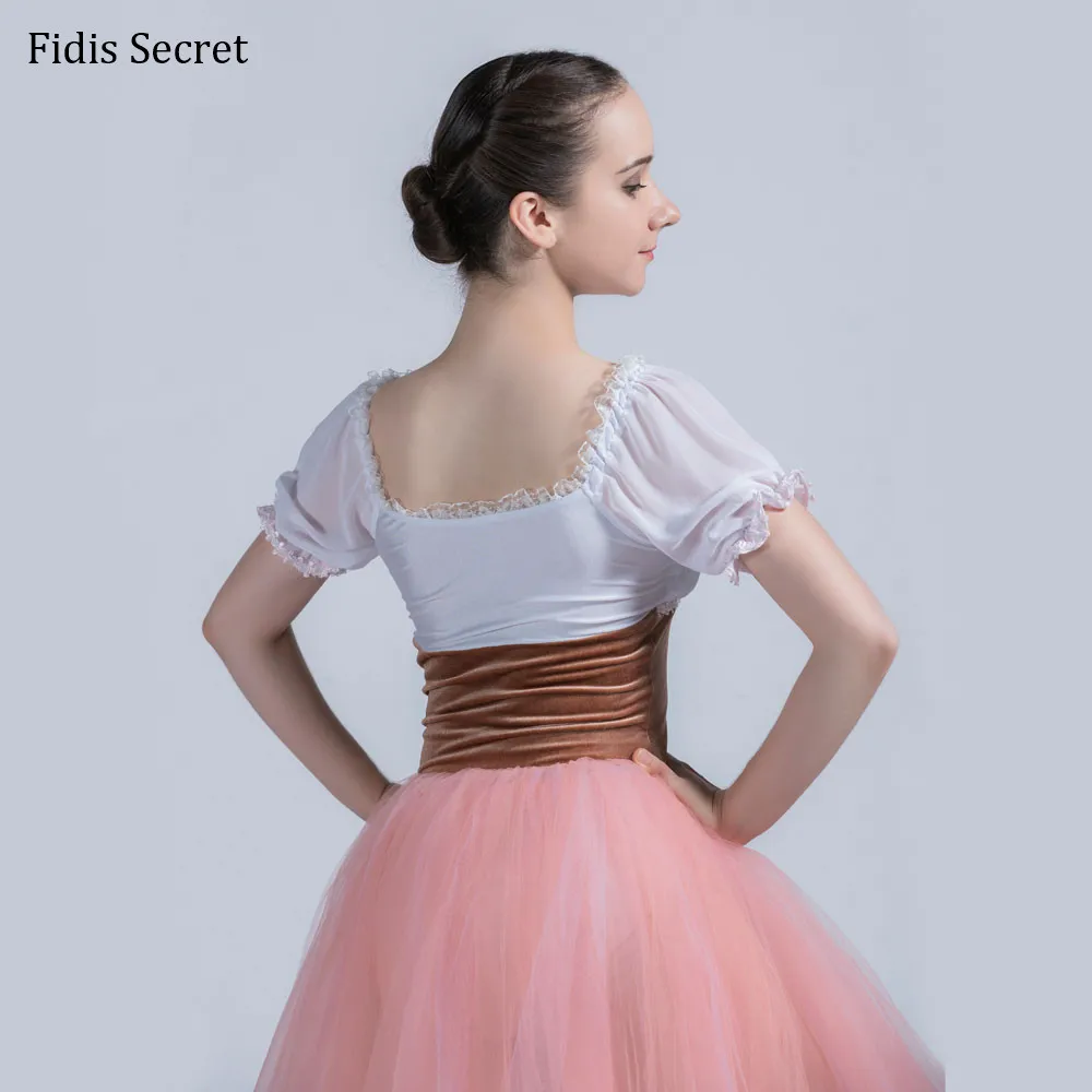 Длинное балетное Платье Жизель профессиональная романтичная пачка YAGP с пышными