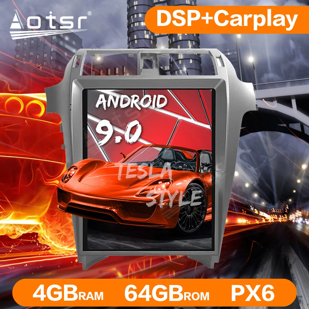 Головное устройство DSP HD для Lexus GX460 GX400 2010-2016 в стиле Tesla Android 9 0 4 ГБ 64 PX6