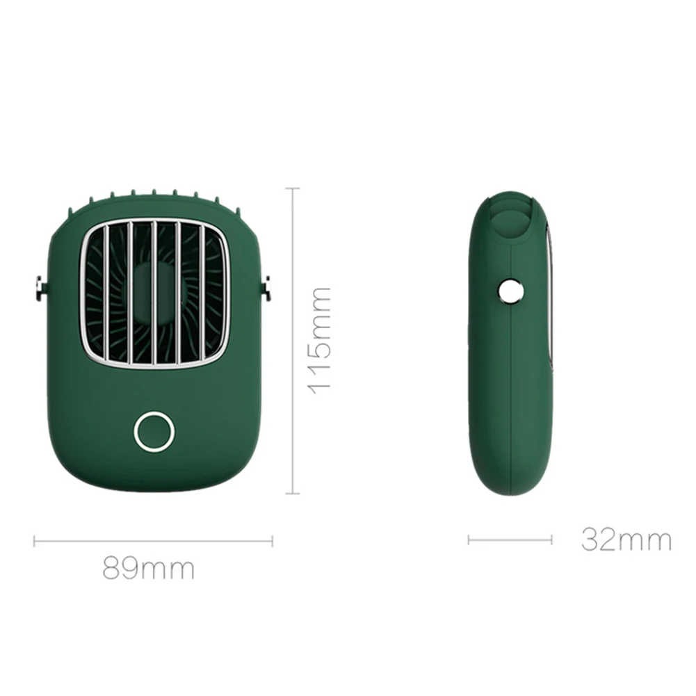 

Mini Fan Portable USB Rechargeable Hand Free Neck Lanyard Hanging Air Cooling Fan