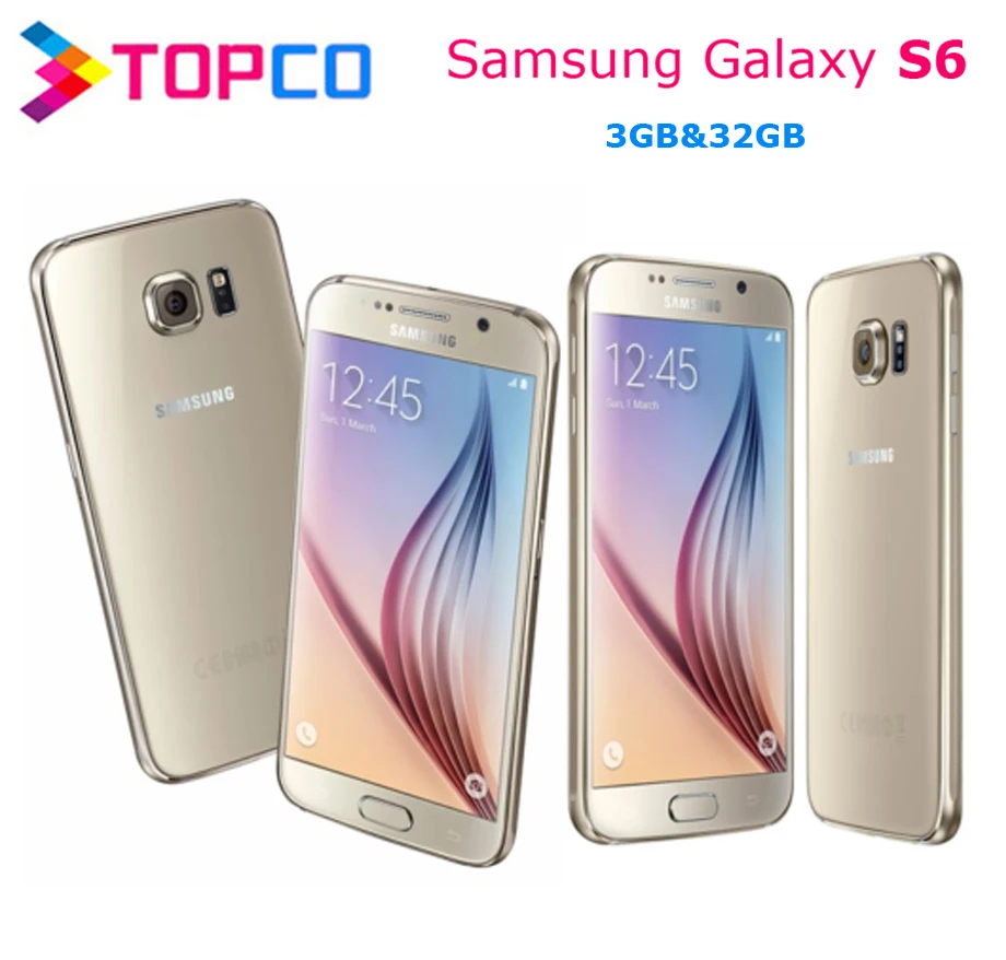 Мобильный телефон Samsung Galaxy S6 G920F оригинальный разблокированный 4G GSM Android