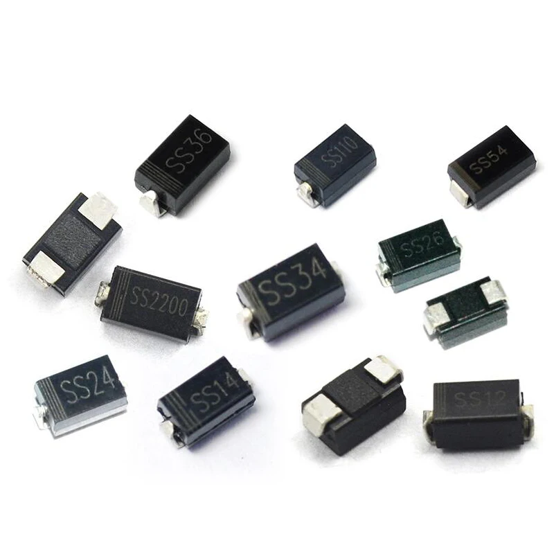 SMD диод Шоттки SMA SS12 SS14 SS16 SS24 SS26 SS34 SS36 SS54 SS110 SS210 SS220 SS310 SS510 SS520 S3M ER2D|Диоды| |