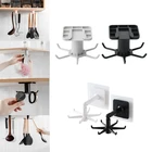 Вращающиеся кухонные крючки, самоклеящаяся кухонная вращающаяся стойка, многофункциональный крючок, кухонная утварь, стеллаж для хранения, Органайзер