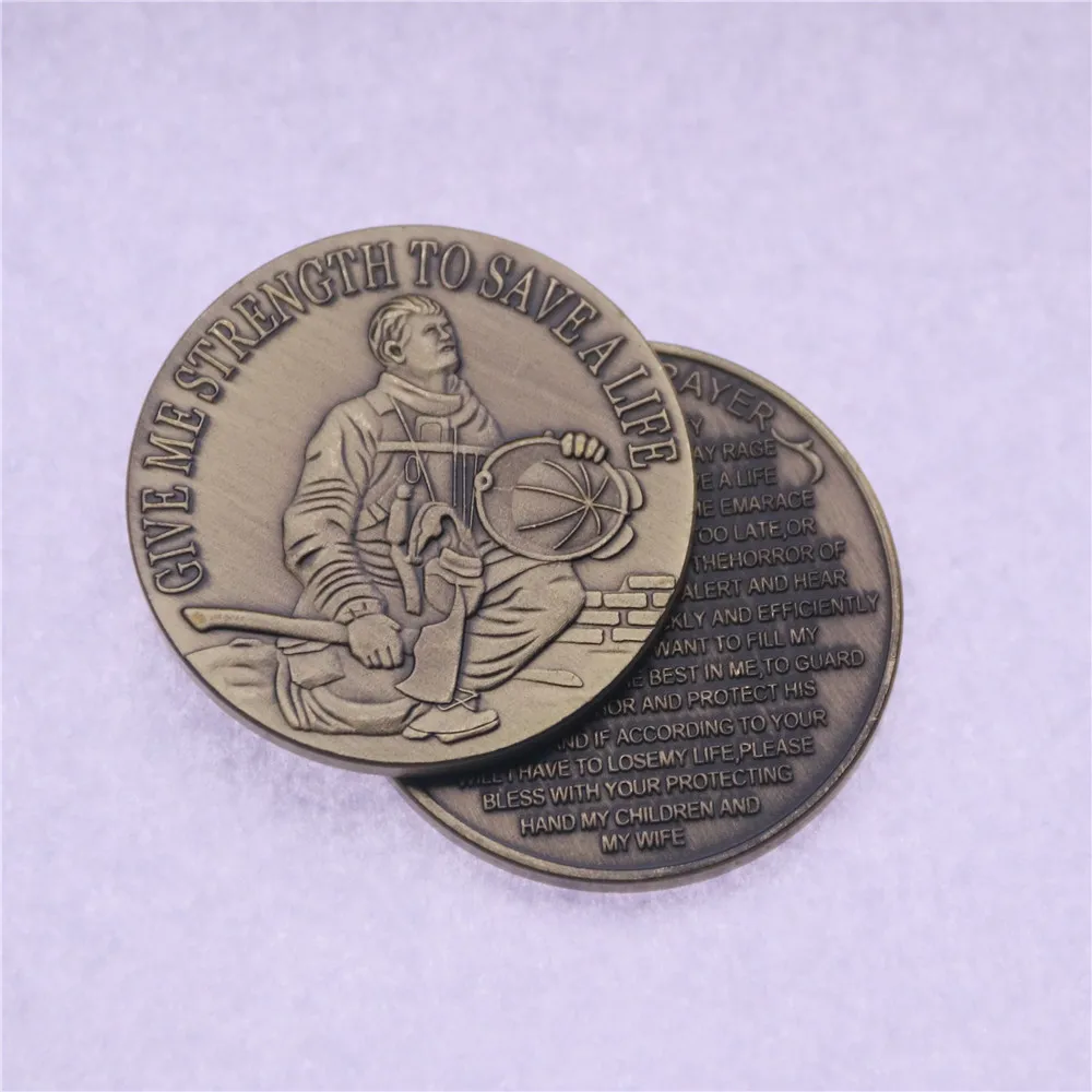 

Firefighter rescue prayer challenge coin