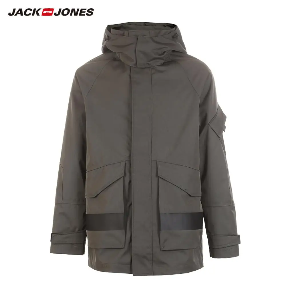 JackJones Мужская Зимняя Повседневная стеганая куртка с капюшоном для мужчин 218409506 |