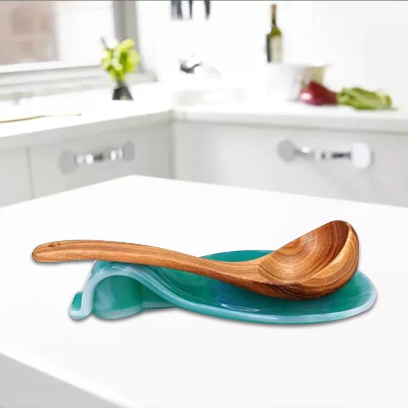 

Spoon Holder Epoxy Resin Mold Rolling Tray Kitchen Utensil Jewelry Holder Silicone Mould DIY Crafts Fruit Candy Plate Casting