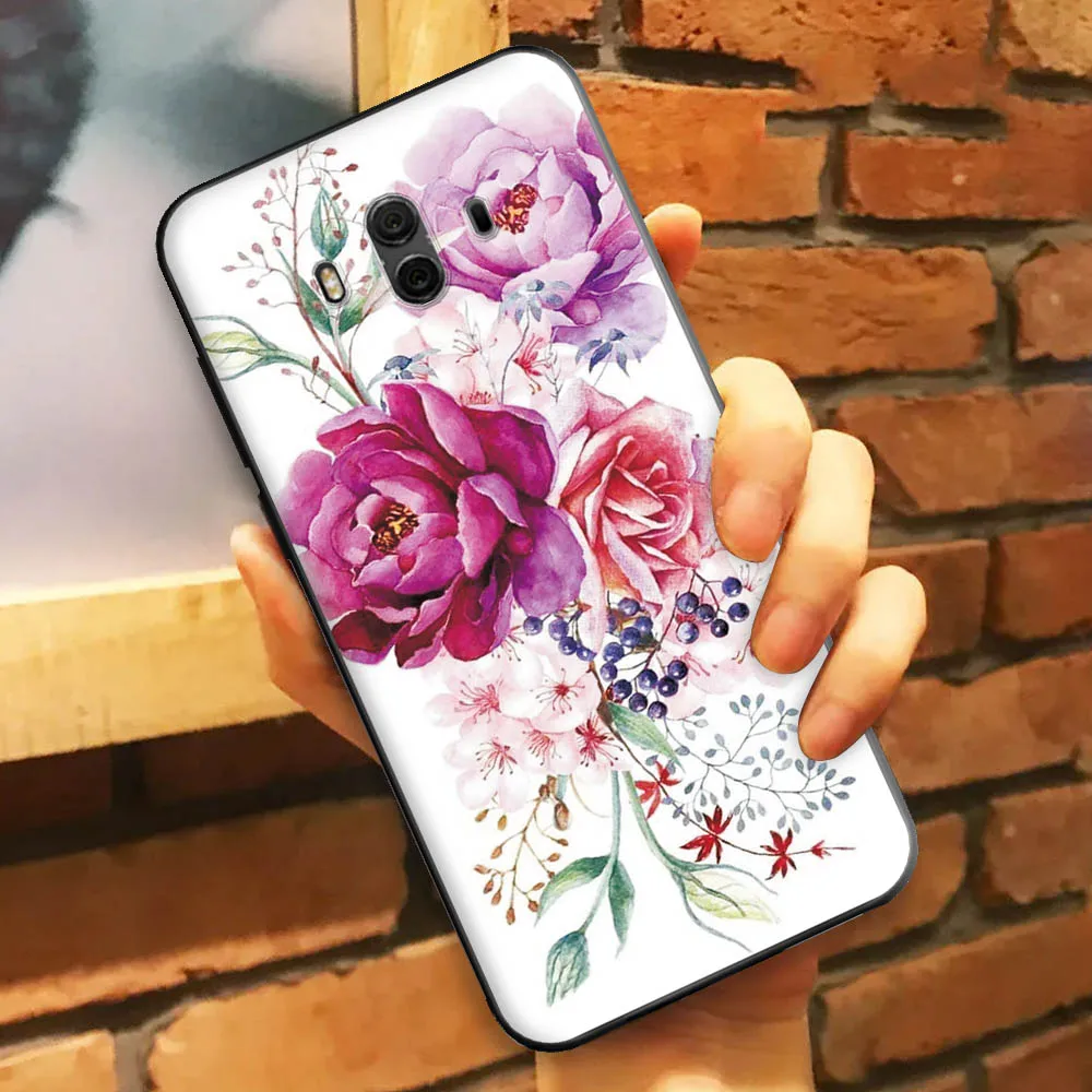 Mate 10 Case For Huawei Mate10 Silicone Back Cover Soft Fashion Black Phone | Мобильные телефоны и аксессуары