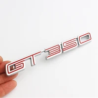 3d metal red gt350 auto trunk tailgate emblem badge decals sticker car accessories