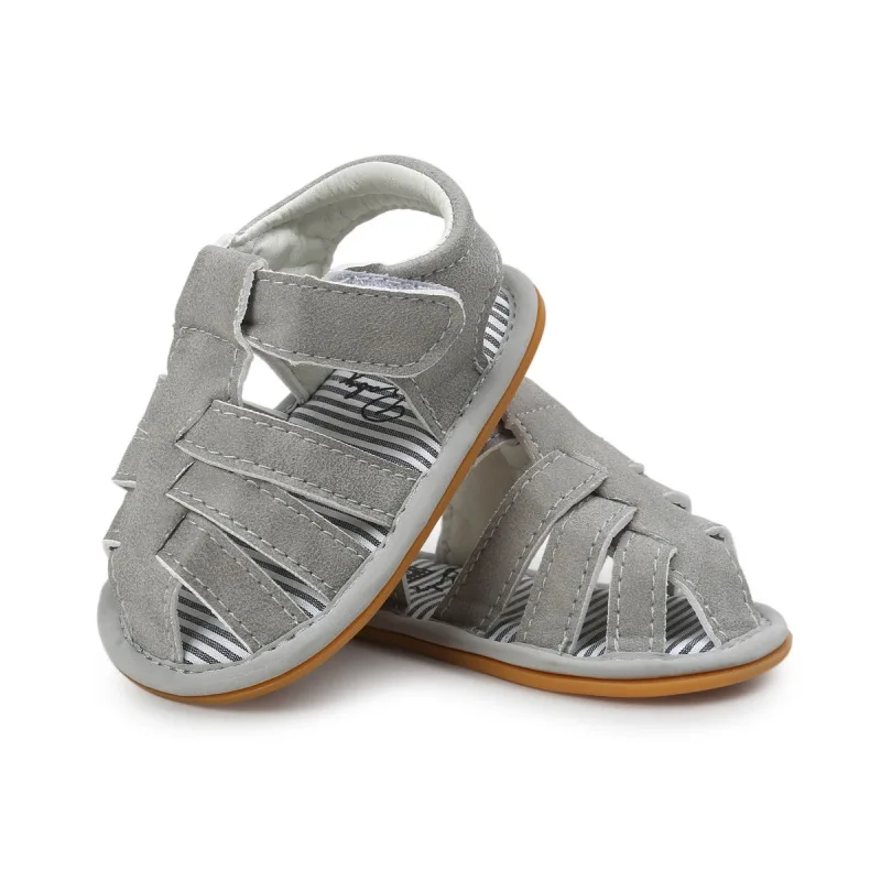Zapatos de cuna de suela suave para beb&eacute; reci&eacute;n nacido, sandalias antideslizantes para primeros pasos, zapatos de verano, 2021-1
