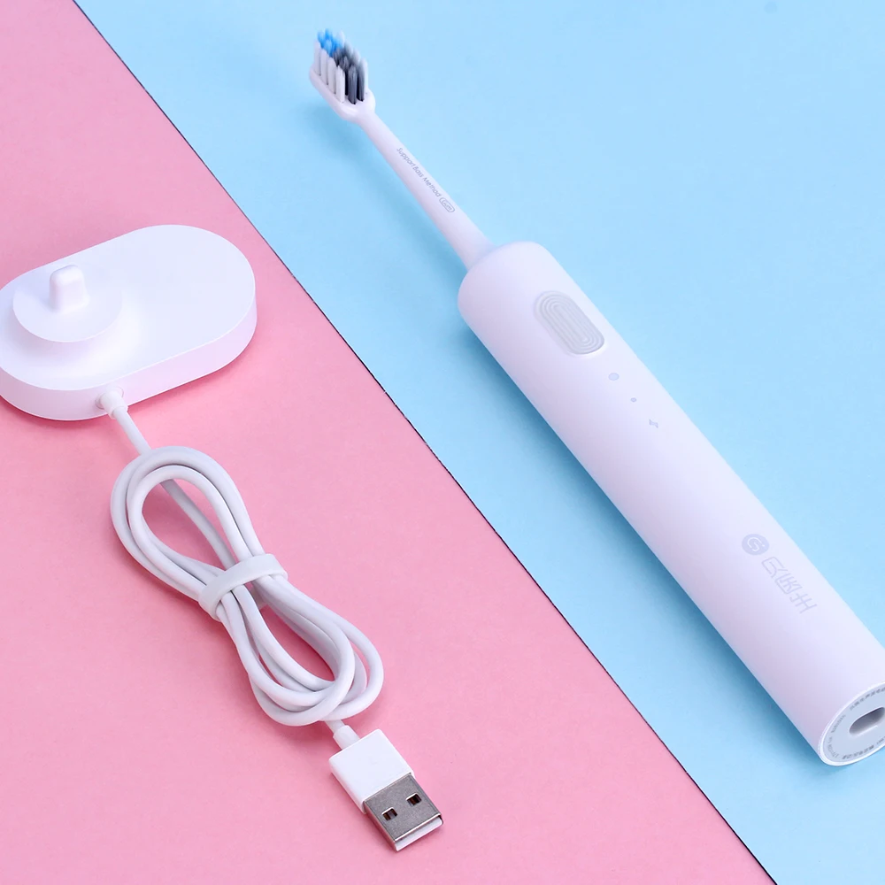 Xiaomi Mijia USB звуковая электрическая зубная щетка головки вибратор для зубов Беспроводная гигиена полости рта зубная щетка перезаряжаемая щетка головки