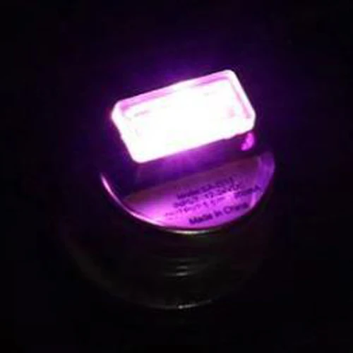 CARCTR USB автомобильный светильник, портативный мини-атмосферный светильник, s интерьерный автомобильный светильник, декоративная лампа, Праздничный Рождественский подарок - Испускаемый цвет: Purple