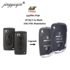 Jingyuqin 5X CE0523 23 BT 433Mhz Filp дистанционный Автомобильный ключ для Peugeot 306 407 807 Partner ASKFSK ID46 чип VA2Hu83 модифицированный Fob