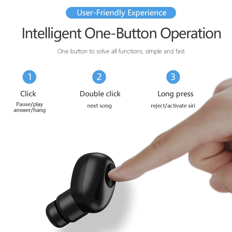 Настоящие беспроводные наушники Bluetooth 5 0 спортивные без рук игровая bluetooth