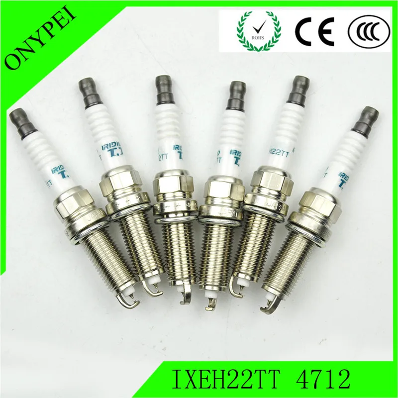 6 шт./лот IXEH22TT 4712 IXEH22TT-4712 IXEH22TT4712 двойная иридиевая Свеча зажигания для Nissan 350Z Z33 Murano