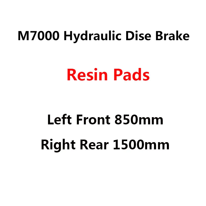 Resin Pads 850x1500 Shimano SLX M7000 M7100 гидравлических дисковых тормозных колодок ICE Tech для езды на горном велосипеде с 800/850 мм 1500/1600 мм MTB велосипед Запчасти - Цвет: Resin Pads 850x1500