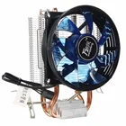Тихий светодиодный вентилятор Coo с сердечником, светодиодный кулер для процессора, охлаждающий вентилятор, радиатор для Intel Socket LGA11561155775 AMD AM3, высокое качество