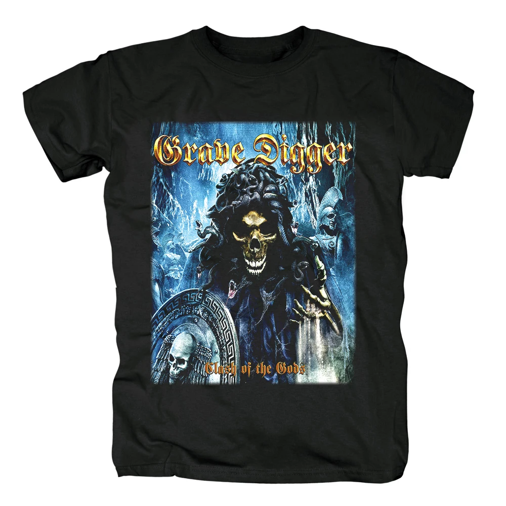 Хлопковая футболка для мужчин черная из тяжелого металла 100% хлопок|Мужские