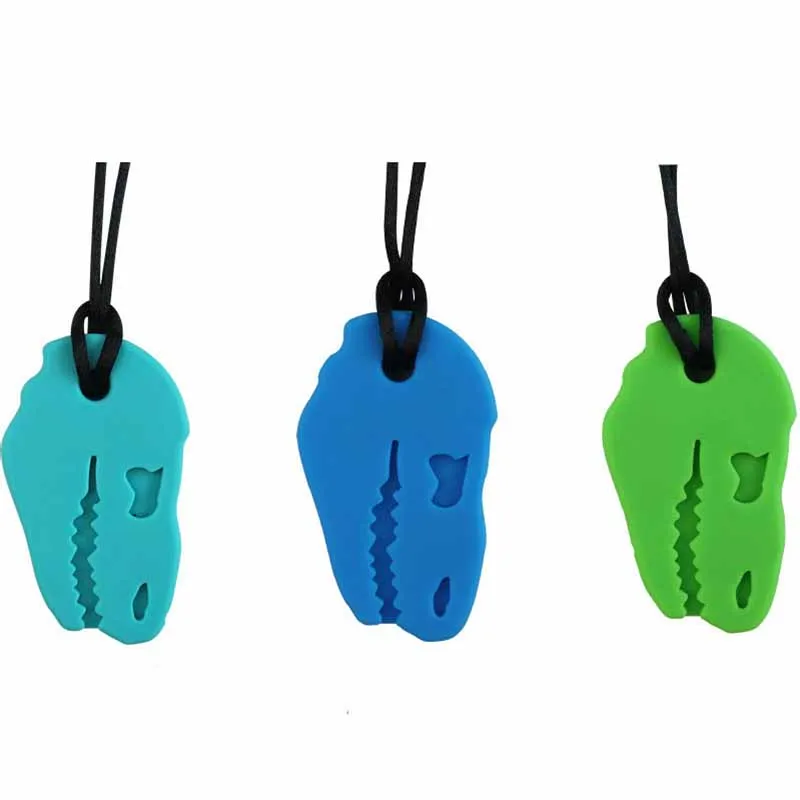 5 шт. детские силиконовые прорезыватель пищевого качества жевательное ожерелье