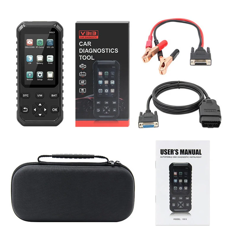 

Car Battery Tester 2In1 OBD2/EOBD Car Diagnostic Auto Tool Car Battery Analyzer Code Reader 12V