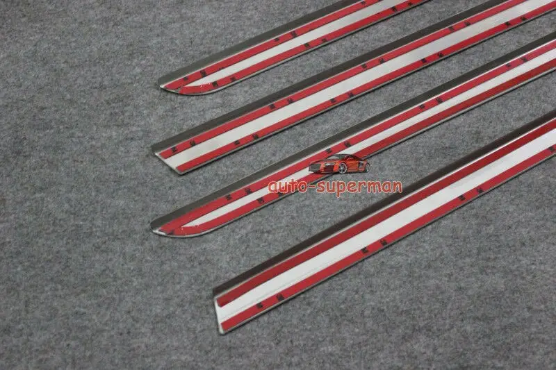 

Stainless Steel Side Door Molding Trim Chrome For Nissan Rogue X trail 2014+