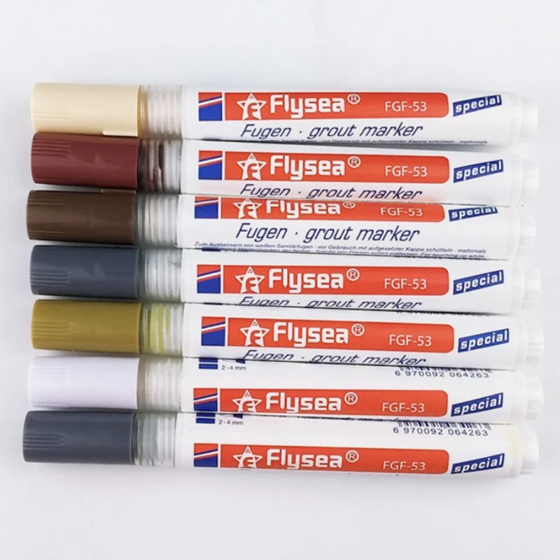 Цветная ручка для ремонта зазора с плиточным зазором белая водостойкая