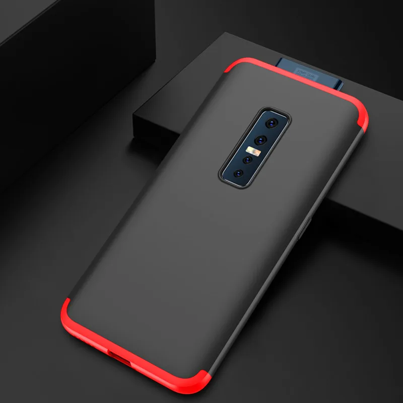 Цветной чехол Vivo V 17 V17 Pro с полным покрытием на 360 градусов противоударный матовый