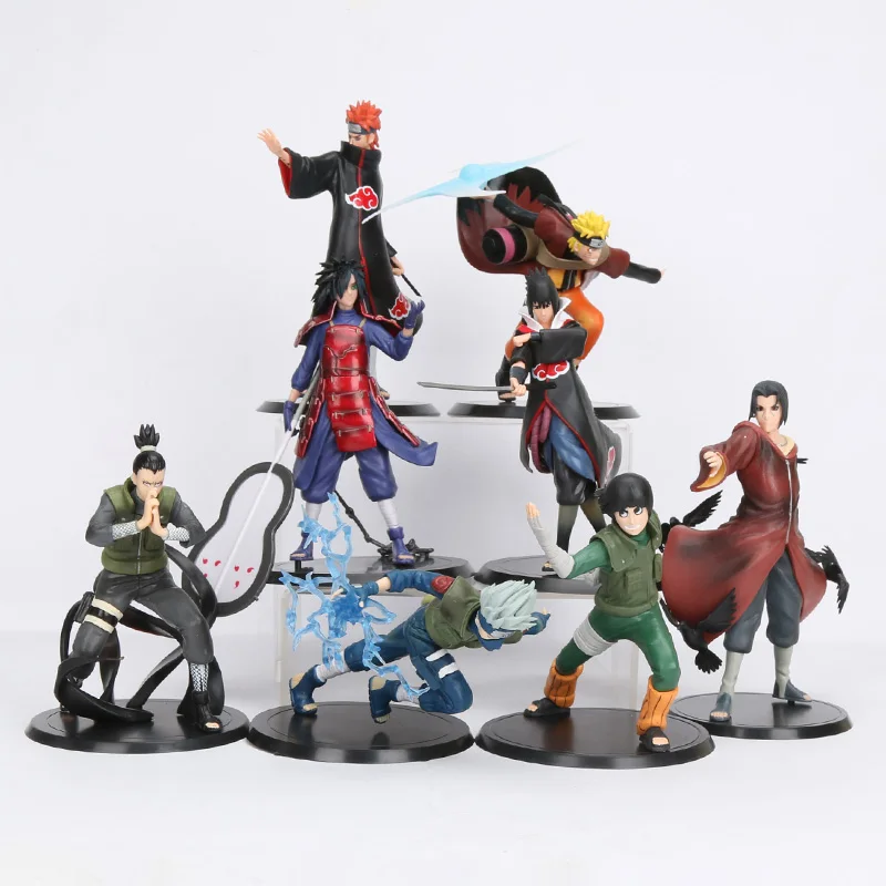 2 шт./компл. Аниме ПВХ экшн фигурки модели игрушки куклы|model toy|madara uchihauchiha sasuke |