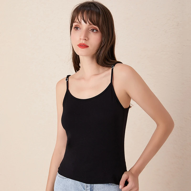 

Женский дышащий топ на бретельках, базовая майка с круглым вырезом, на лето, 2021