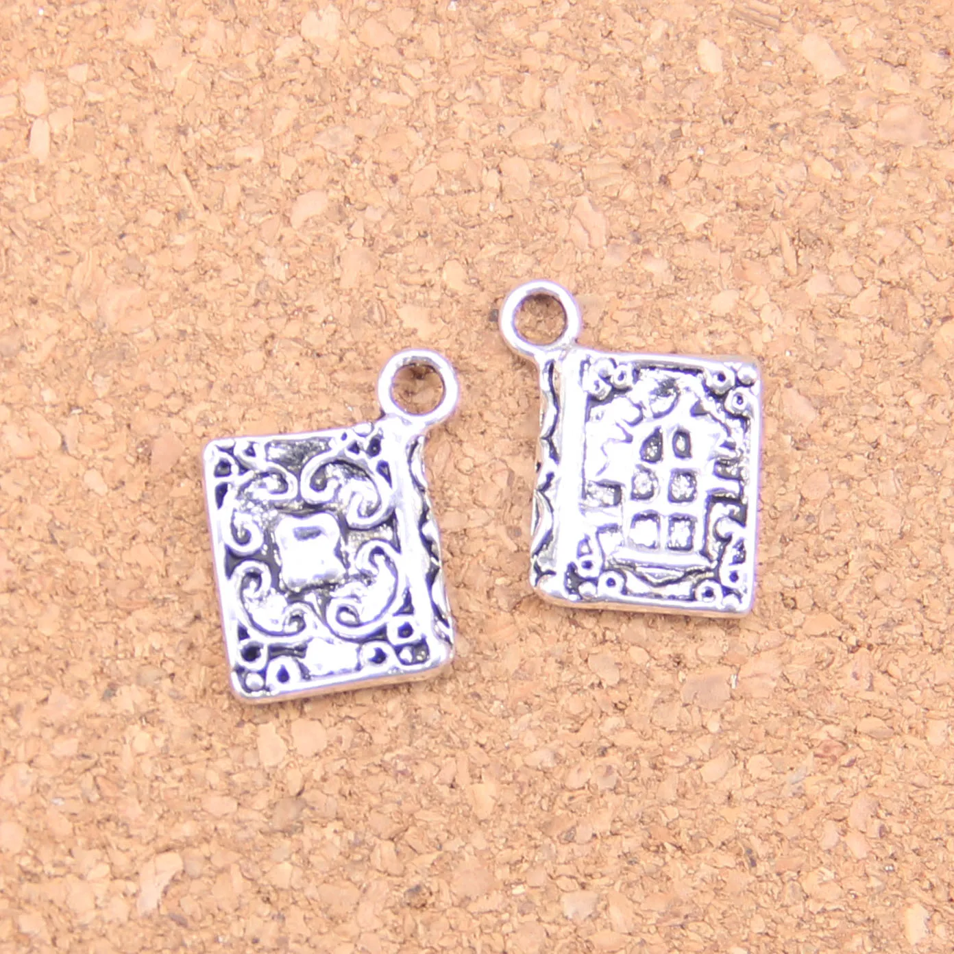 18pcs Charms book holy bible 17x11mm Antique Pendants Vintage Tibetan Silver Jewelry DIY for bracelet necklace | Украшения и