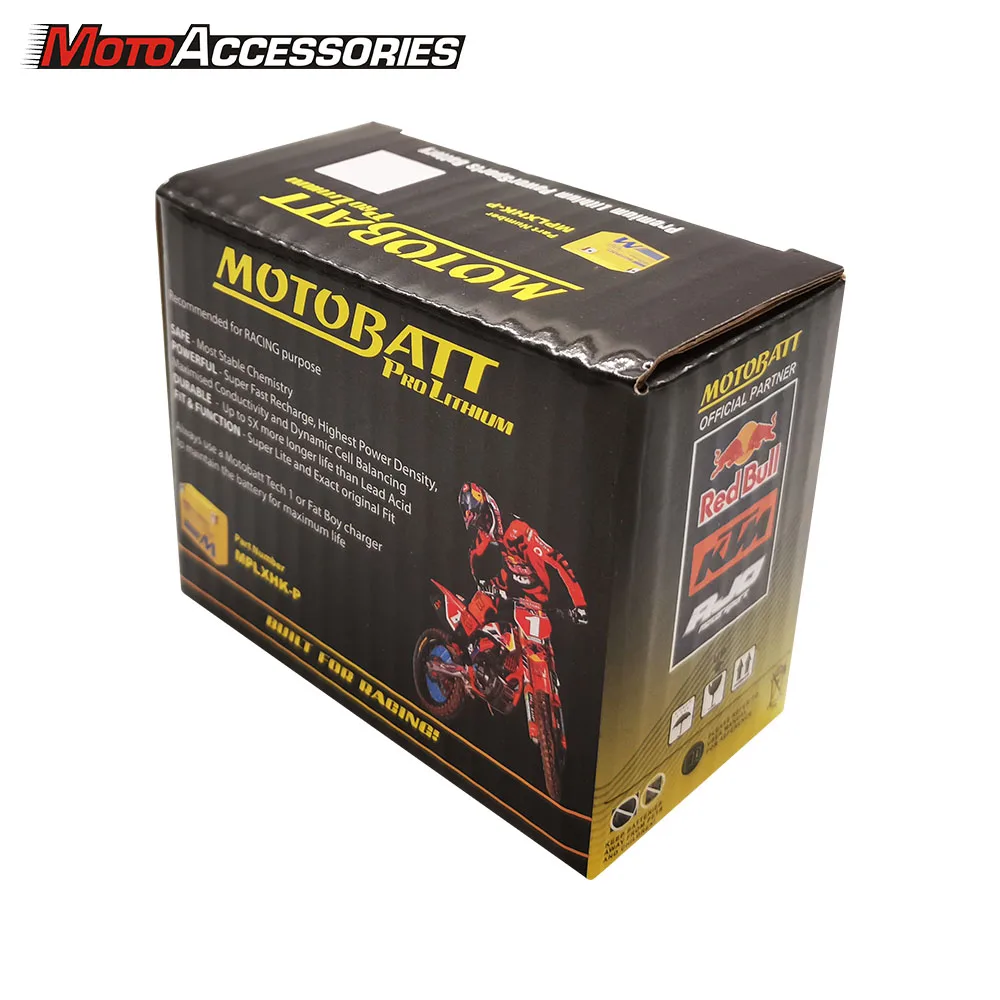 Новый литий-ионный LifePo4 аккумулятор Motobatt Pro для мотоциклов YAMAHA YZ250F KAWASAKI KX450F HONDA
