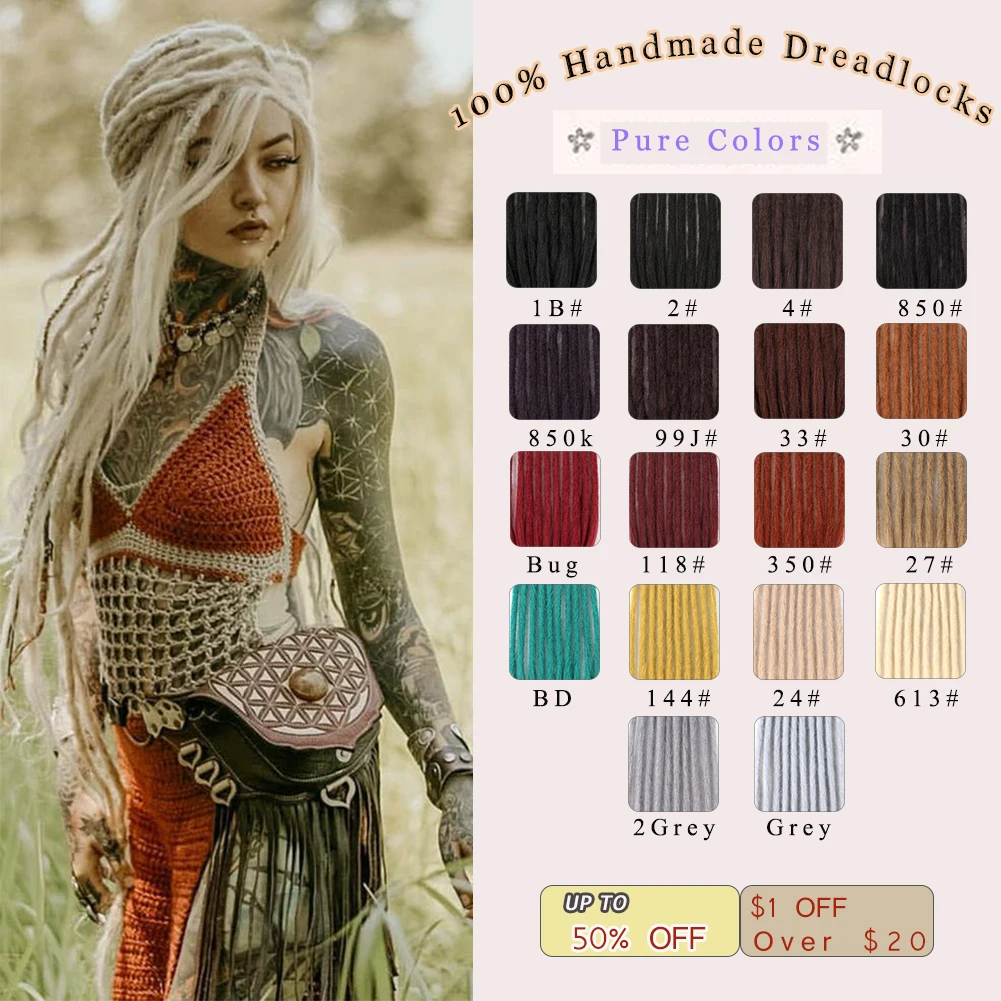 Дреды для наращивания волос женщин дреды плетеные искусственные локоны в стиле