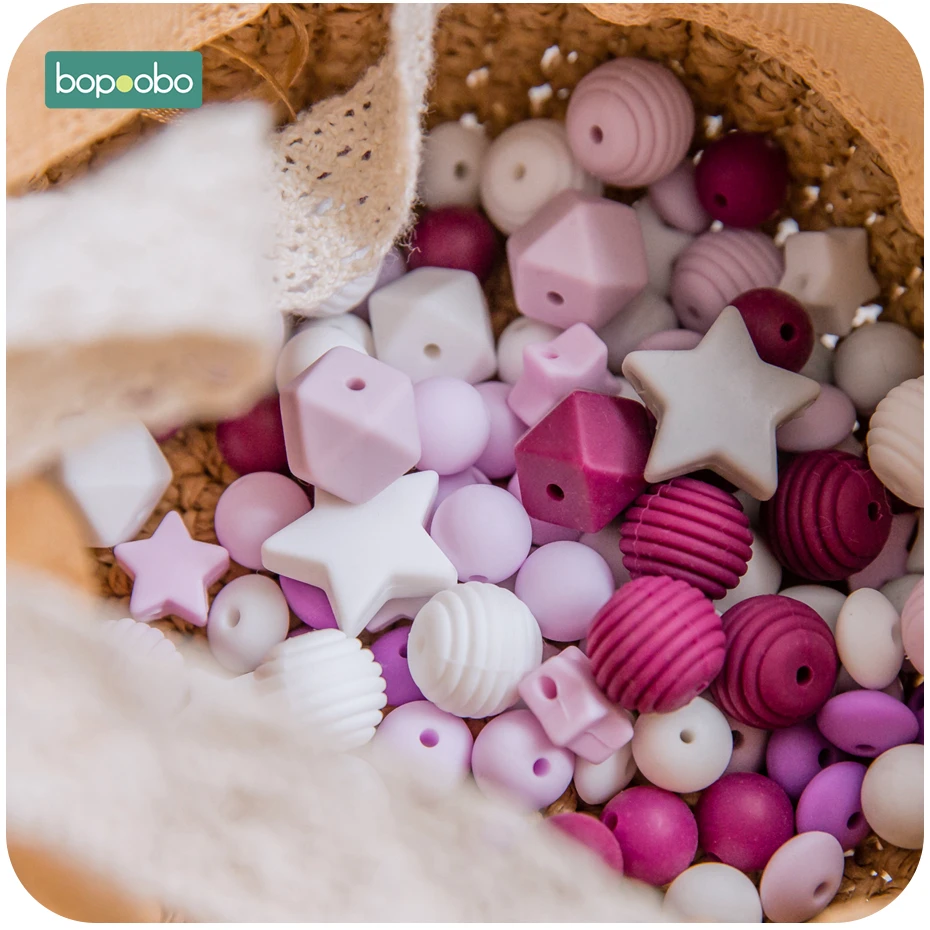 Bopoobo DIY набор силиконовых бусин пищевой бусины в форме животных для лекарственная соска цепочка Кулон Ожерелье ремесла аксессуар детский Прорезыватель