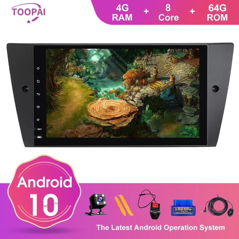 TOOPAI Android 10 Car Radio For BMW E90 E91 E92 E93 3 2005-2012 Auto Stereo Head Unit Multimedia GPS Navi DVD SWC | Автомобили и