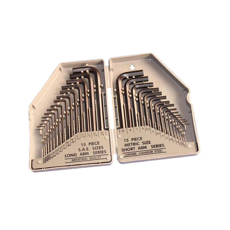 

Набор универсальных шестигранных ключей 30 шт., метрические шестигранные гаечные ключи L-типа, хром-ванадиевые инструменты для дома, автомоб...